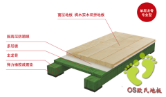 體育館用木質(zhì)地板的結(jié)構(gòu)